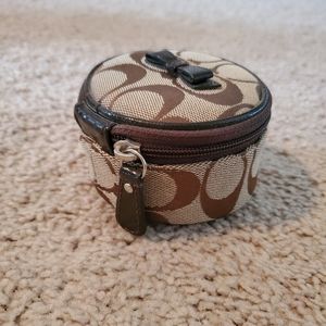 Coach Mini Travel Zip Jewelry Box